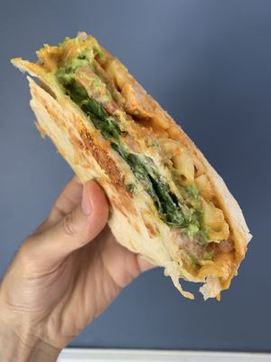The Buffalo-Mac Crunchwrap  at Pingala Cafe & Eatery in Burlington