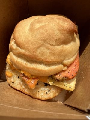 Breakfast muffin   at Pingala Cafe & Eatery in Burlington