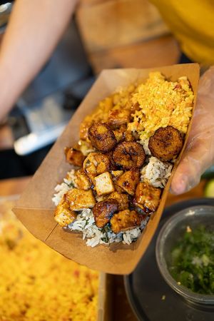 Protein paradise   at Mamas Ktchn in East London