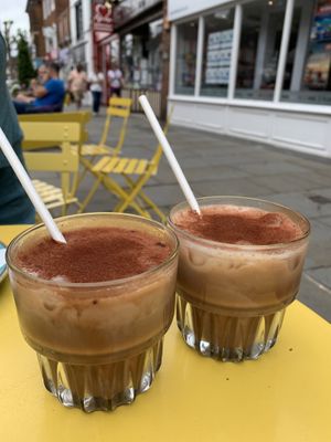 Iced mochas   at Fussey & Baer in Hitchin