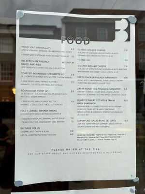 Food menu   at Fussey & Baer in Hitchin