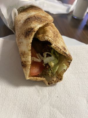 Falafel-Wrap vegan   at Al Jasmin in Frankfurt Oder