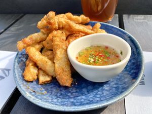 vegan chilli ‘squid’  at Wagamama in Stoke-on-trent