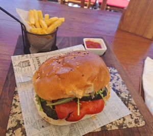 Veggie burger at Grill Kod Moko in Senj