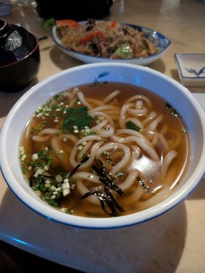 Kake Udon (plain udon) at Furusato Japanese Restaurant in Nairobi