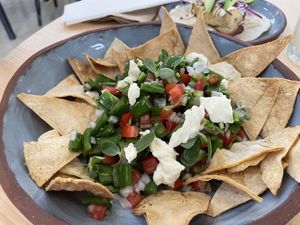 Nopal salad   at Hotel So Far So Good in El Pescadero