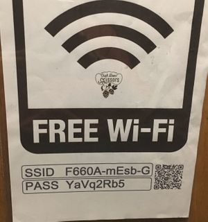 Wifi password  at Yachego in Tokyo
