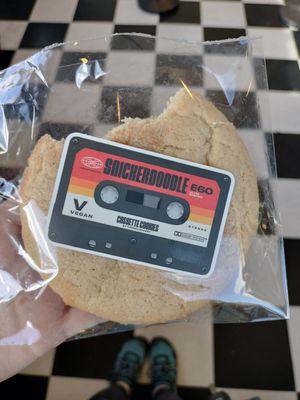 Vegan cookie at Rad Coffee in Long Beach