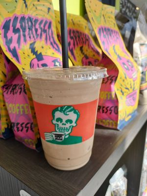 Coffee thing at Rad Coffee in Long Beach