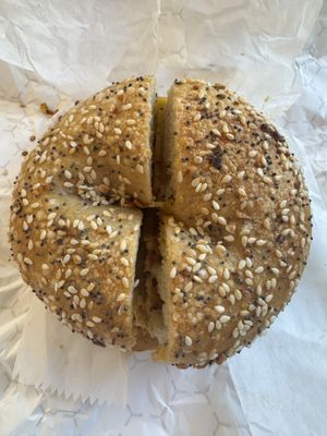 Everything bagel  at Brewerytown Bakery in Philadelphia