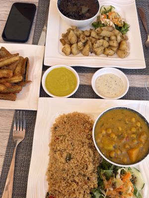 Chickpea curry  at Vibrations Kitchen in Serrekunda