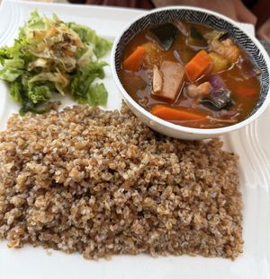 Jackfruit dish  at Vibrations Kitchen in Serrekunda