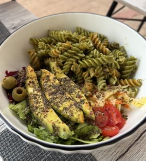 Pasta pesto   at Vibrations Kitchen in Serrekunda