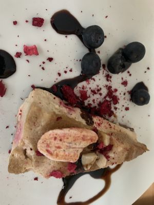 cake at BEMBA rawfood & plant-based in Bratislava