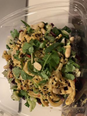 noodles at BEMBA rawfood & plant-based in Bratislava