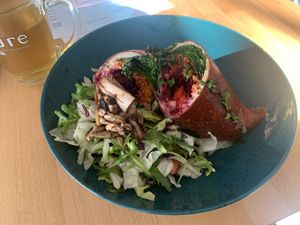 Cheese rol  at BEMBA rawfood & plant-based in Bratislava