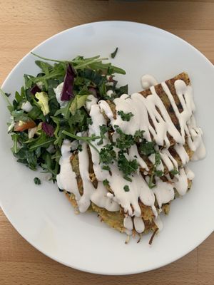 Potato Zucchini Pancakes   at BEMBA rawfood & plant-based in Bratislava