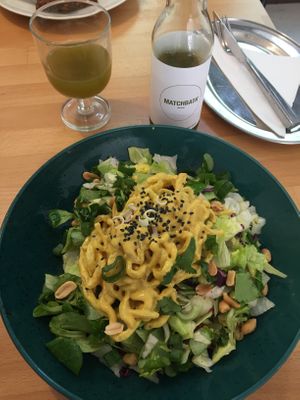 asian courgette noodels at BEMBA rawfood & plant-based in Bratislava