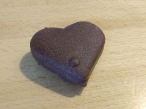 raw vegan heart 🍫🤎 at BEMBA rawfood & plant-based in Bratislava