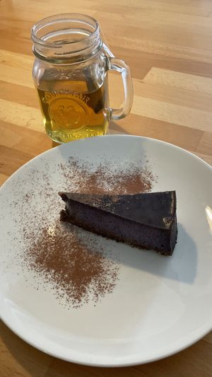 Raw vegan blueberry cheesecake   at BEMBA rawfood & plant-based in Bratislava