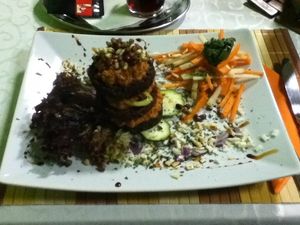 raw burger at BEMBA rawfood & plant-based in Bratislava