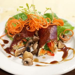 The best raw vegan wrap ever at BEMBA rawfood & plant-based in Bratislava