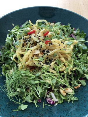 Noodle salad at BEMBA rawfood & plant-based in Bratislava