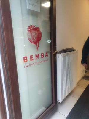Entrance at BEMBA rawfood & plant-based in Bratislava