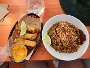 Tofu Fried and Nasi Goreng :) at 8Things in Katoomba