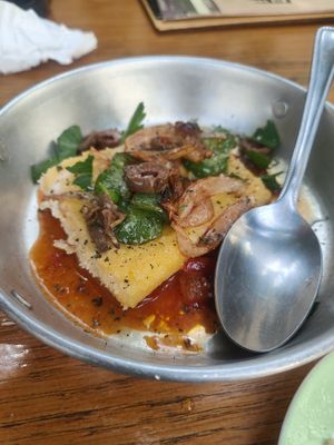 Vegan Saganaki at Kanavatso in Crete