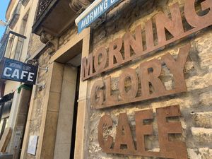 Little coffee house in central Dijon   at Morning Glory Café in Dijon