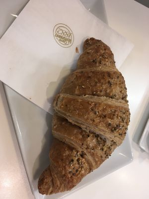 Vegan Croissant filled with blackberry jam  at Vanilla Bakery in Menton