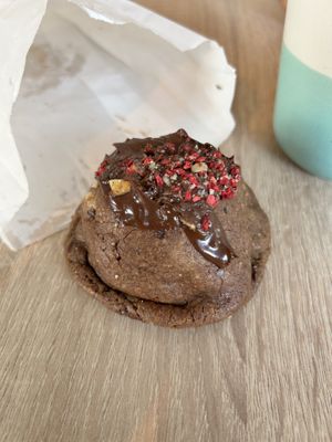 Fudge/caramel cookie  at Cookie Beacon Brunch in Budapest