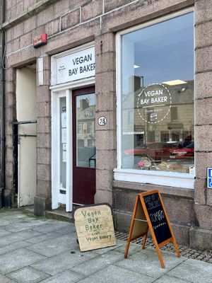 Exterior of bakery   at Vegan Bay Baker in Peterhead