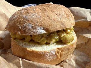 Chickpea sandwich   at Vegan Bay Baker in Peterhead