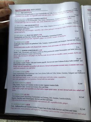 Menu: Main Dishes  at Tramy - Vietnam Kitchen in Berlin