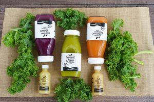 Nutrient dense Cold-Pressed Juices, great for cleanses or just loading up on your veggies.  at The Good Neighbor Juice Bar in Englewood