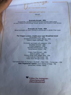   at Flourish Cafe in Ubud