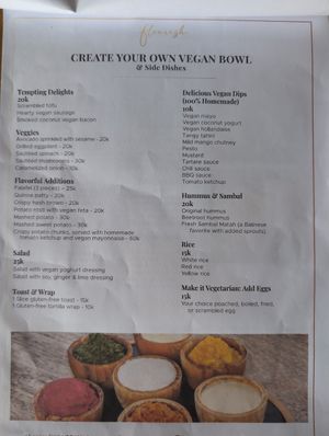  at Flourish Cafe in Ubud