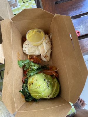 ….  at Flourish Cafe in Ubud