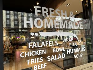 window  at Yababa - Middle Eastern Street Food in Antwerpen