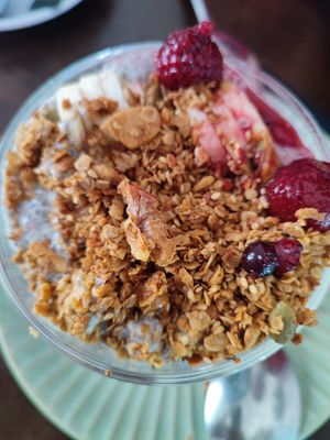 Pudding de Chía (la foto no le hace justicia, está buenísimo) at Cafe 10 in Tarifa