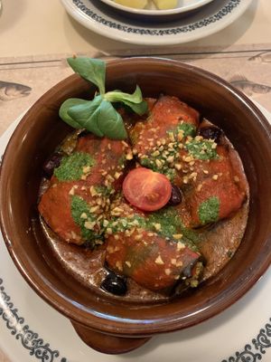 Eggplant rolls  at Trattoria Imbarcadero in Stresa