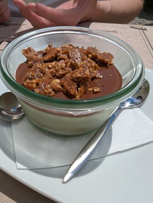 Pistaccio Cheesecake at Trattoria Imbarcadero in Stresa