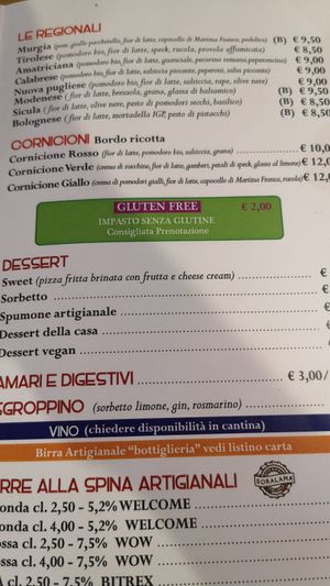 Menù Agosto 2022 at Officine 17 in Galatone