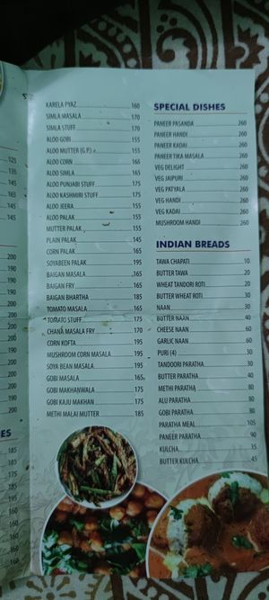 Menu 3 at Madras Cafe in Mumbai