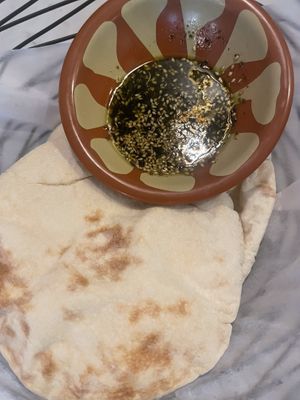 Pita and za’atar  at Tanoor - Seattle in Seattle