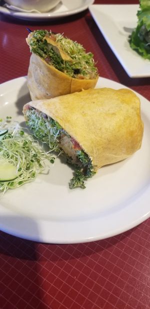 Vegan High protein wrap at Organic Oasis in Anchorage