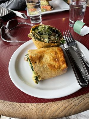 High protein wrap at Organic Oasis in Anchorage