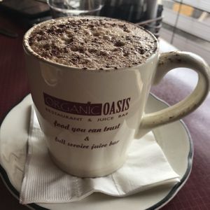 Vegan house-made chai at Organic Oasis in Anchorage